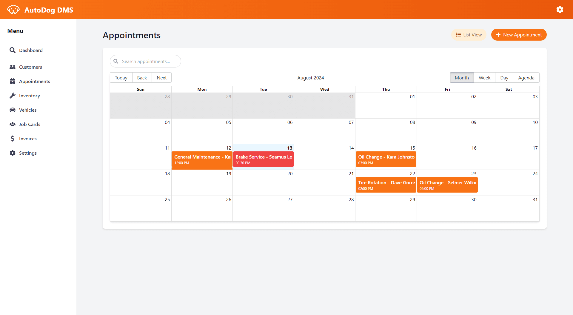 Keep track of your appointments with ease